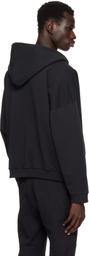 John Elliott Black Frances Full Zip Hoodie
