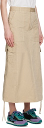 Marc Jacobs Beige 'The Cargo' Midi Skirt