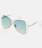 Aquazzura Malibu oversized sunglasses