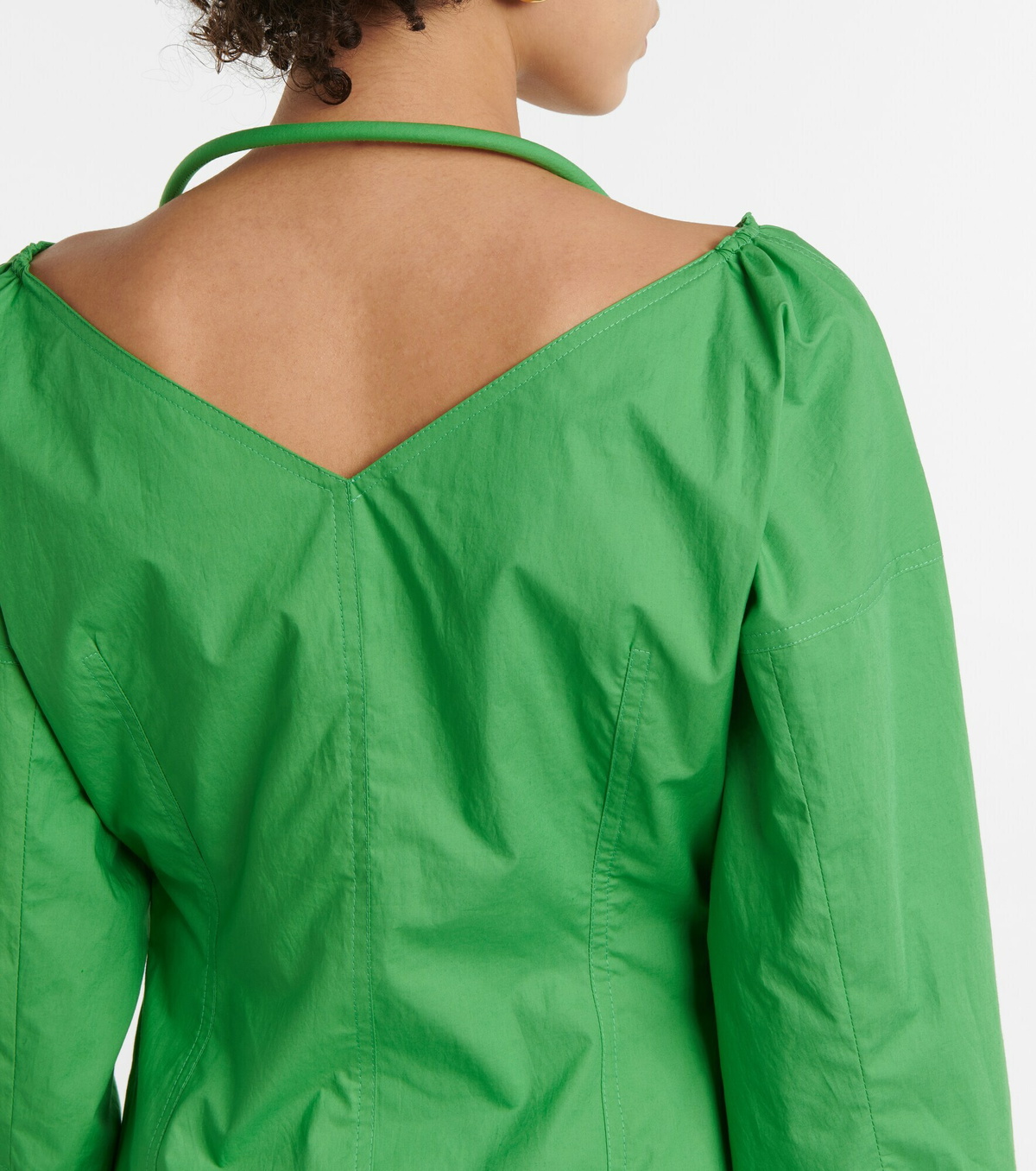 Nanushka Tami cotton poplin halterneck top Nanushka