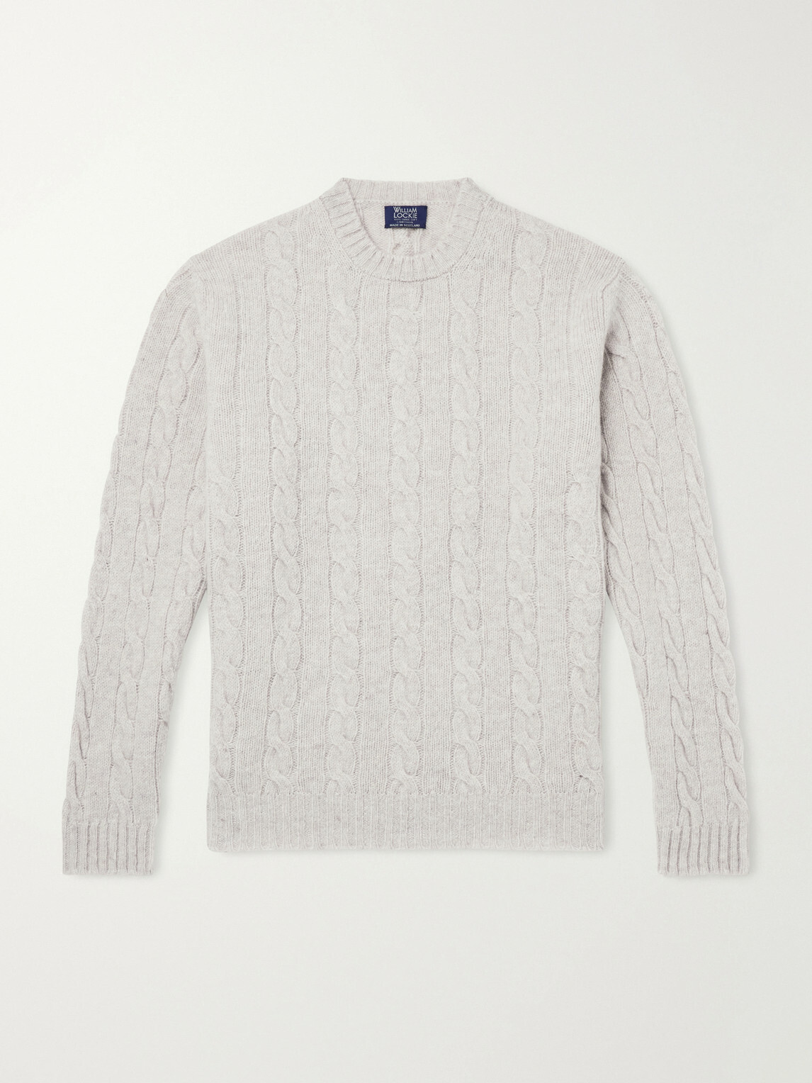 William Lockie - Cable-Knit Wool Sweater - Neutrals