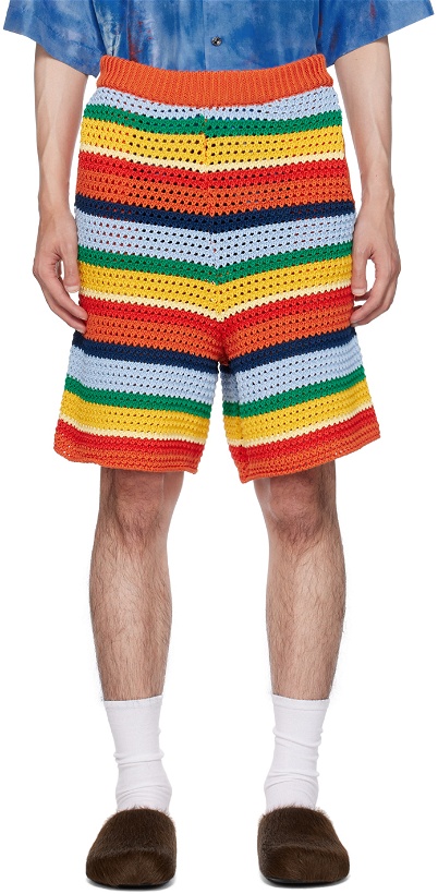 Photo: Marni Multicolor No Vacancy Inn Edition Striped Shorts