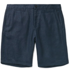 NN07 - Crown Linen Shorts - Blue