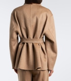 Max Mara Camel hair and mohair wrap coat