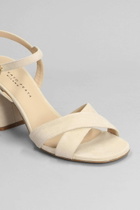 Komono Isla Sandals In Beige Suede