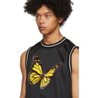 Palm Angels Black Butterfly Tank Top