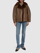 BLANCHA Shearling Zip-up Coat