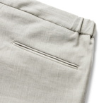Incotex - Slim-Fit Stretch Wool and Linen-Blend Trousers - Gray