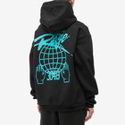 Members of the Rage Men's Globe Printed Hoodie in Black