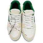 Off-White White and Green Out Of Office Sneakers