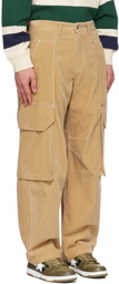 Palm Angels Beige Relaxed-Fit Cargo Pants