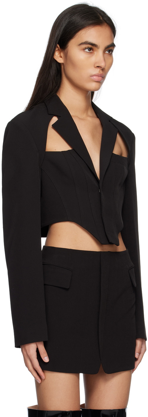 lesugiatelier Black Cutout Blazer