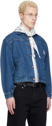 Maison Kitsuné Blue KURO Edition Selvedge Voyage Denim Jacket