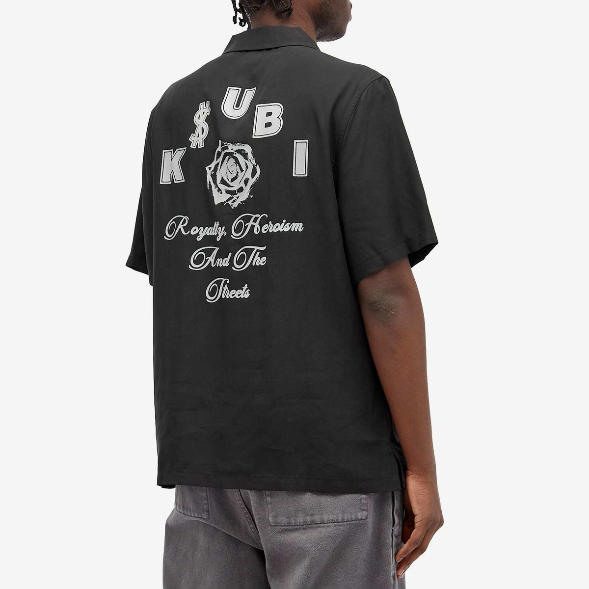 Ksubi Men's Lock Up Vacation Shirt in Faded Black