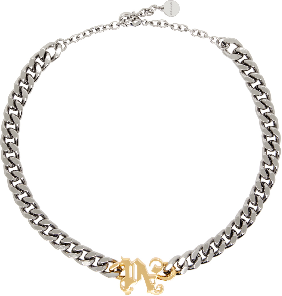 Palm Angels Silver & Gold Monogram Necklace