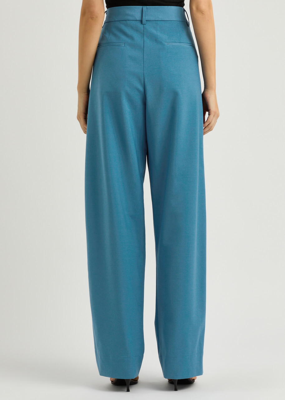 Esse Studios Homme Wide-leg Woven Trousers Blue
