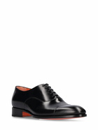 SANTONI Racer Leather Derby Shoes