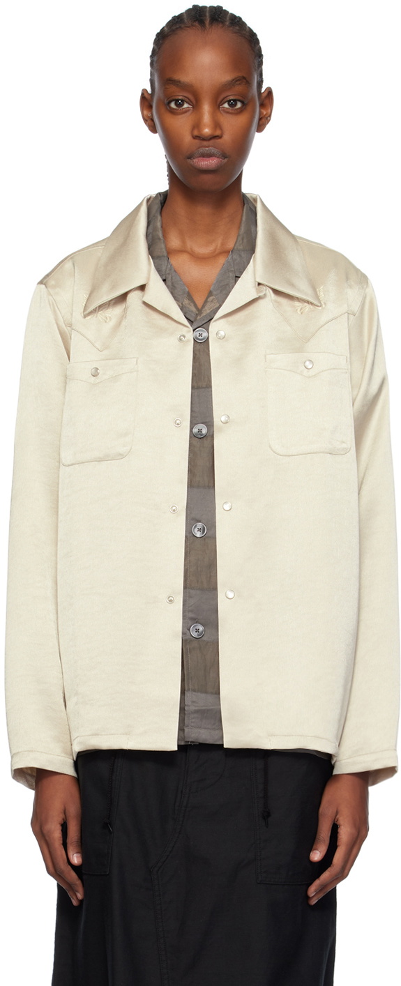 NEEDLES Beige Cowboy One-Up Shirt Needles