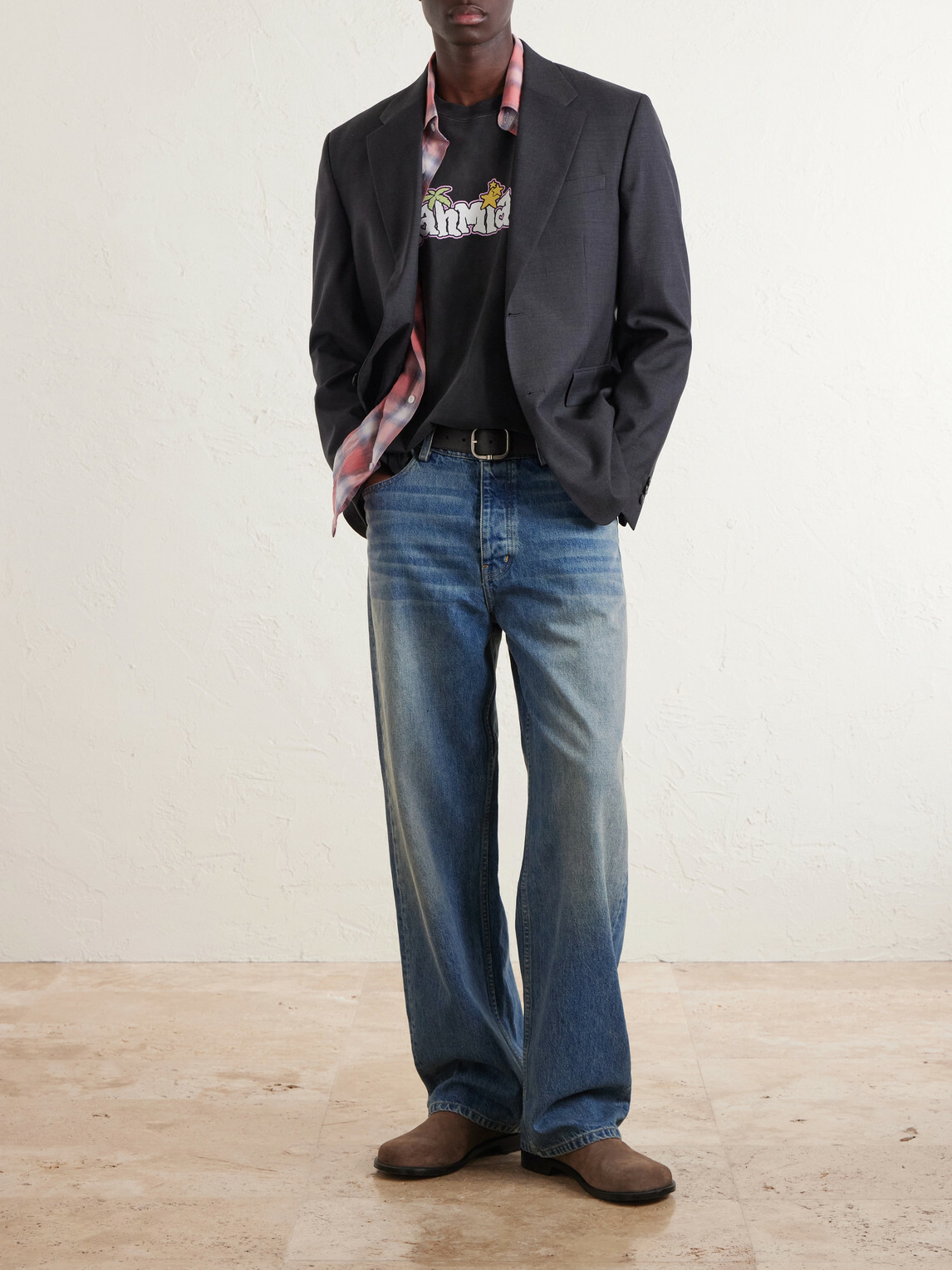 NAHMIAS - Boardwalk Logo-Print Cotton-Jersey T-Shirt - Black