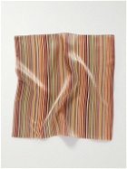 Paul Smith - Striped Silk-Jacquard Pocket Square