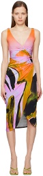 Louisa Ballou Multicolor Summer Solstice Midi Dress