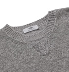 Inis Meáin - Mélange Merino Wool, Alpaca and Silk-Blend Sweater - Gray