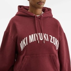 MKI Women's Arch Hoodie Presented by END. in Burgundy/White