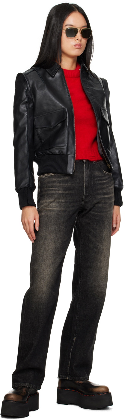 R13 Red Shrunken Sweater