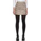 Alexachung Brown Snake Miniskirt