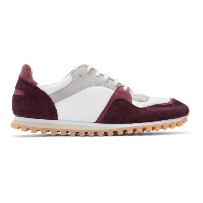Photo: Spalwart Burgundy and White Marathon Trail Low Sneakers
