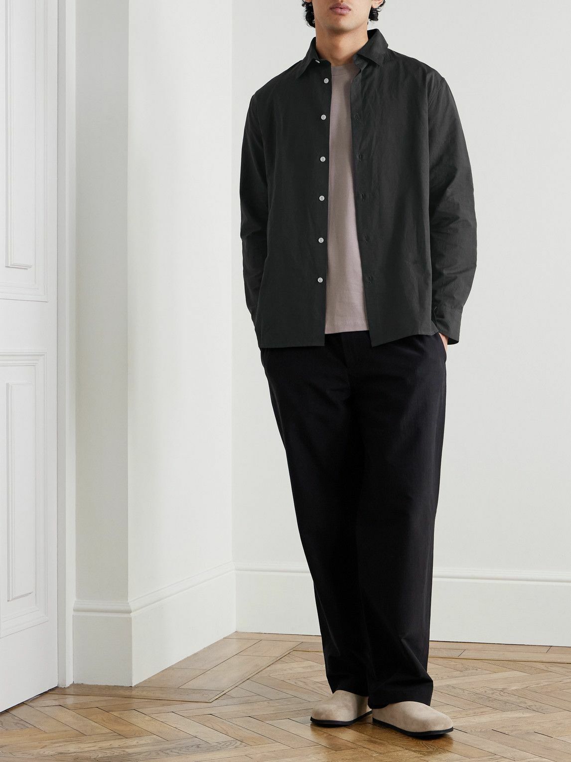 SSAM - Cotton and Linen-Blend Shirt - Gray