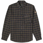 Belstaff Men's Scale Check Shirt in Olive/Charcoal