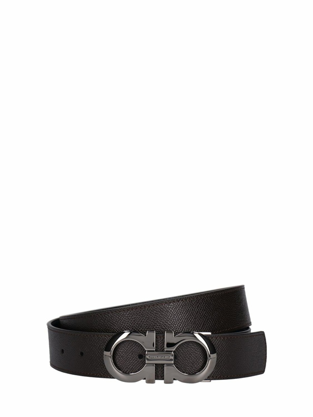 Photo: FERRAGAMO - 3.5cm Logo Leather Belt