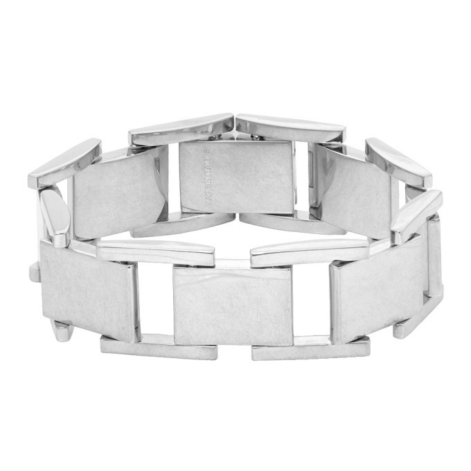 Photo: Balenciaga Silver Flat Bracelet