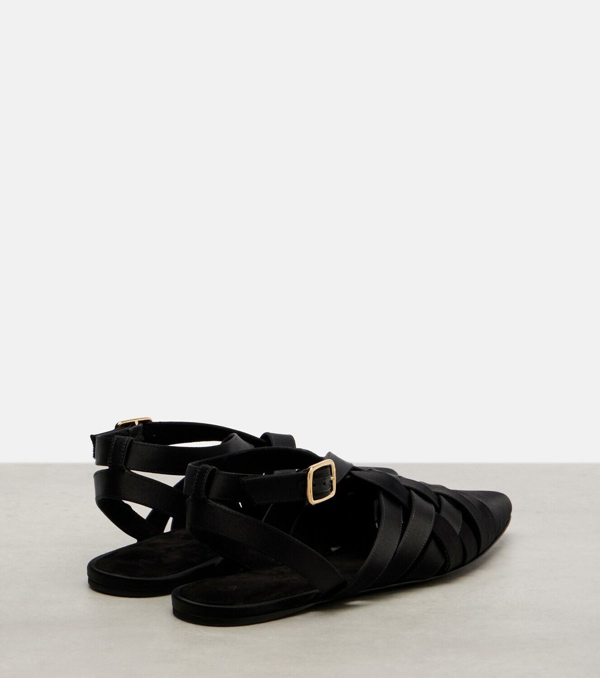 Loro Piana Silene satin sandals