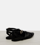 Loro Piana Silene satin sandals