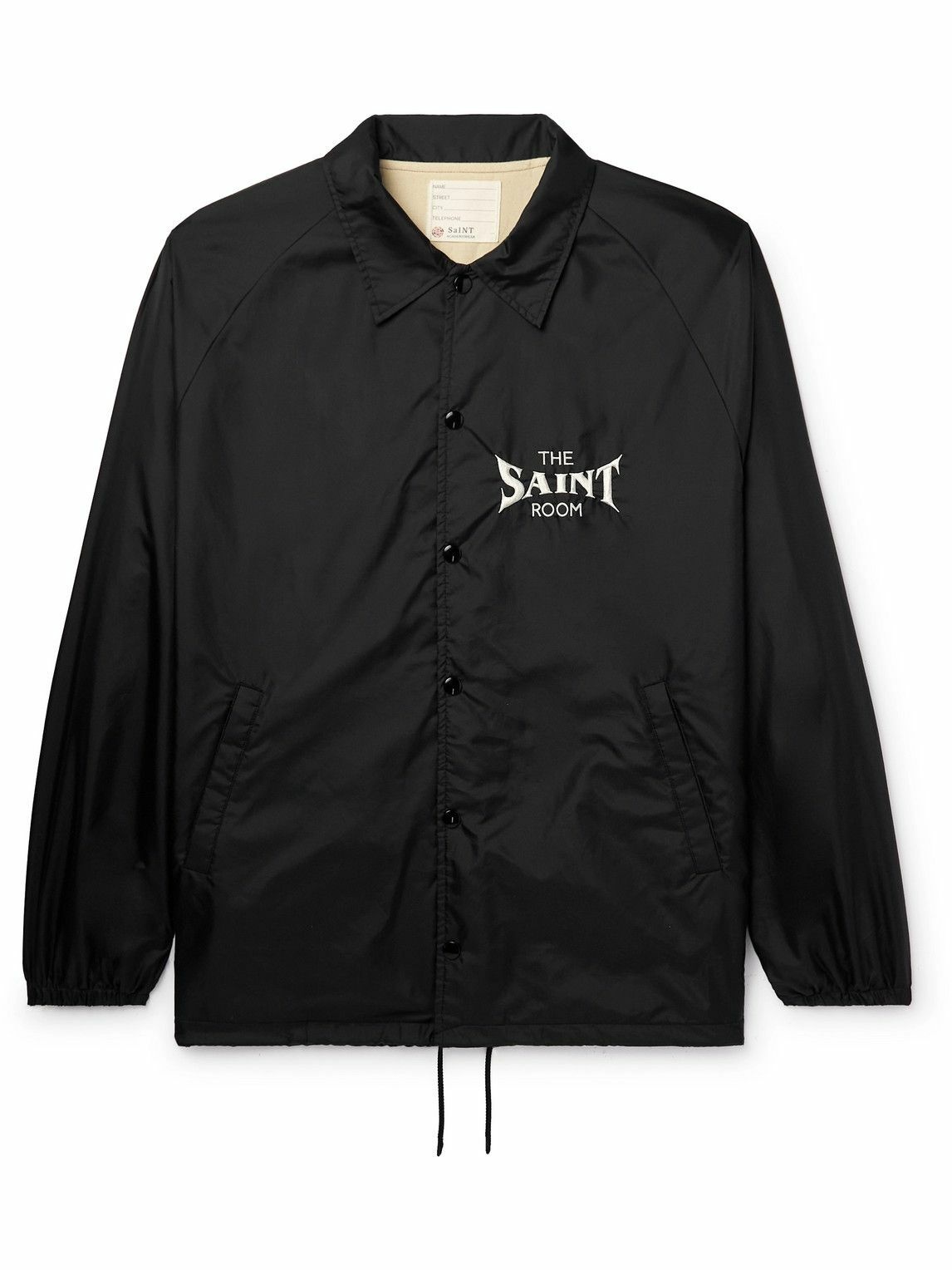 Photo: SAINT Mxxxxxx - Viper Embroidered Shell Jacket - Black