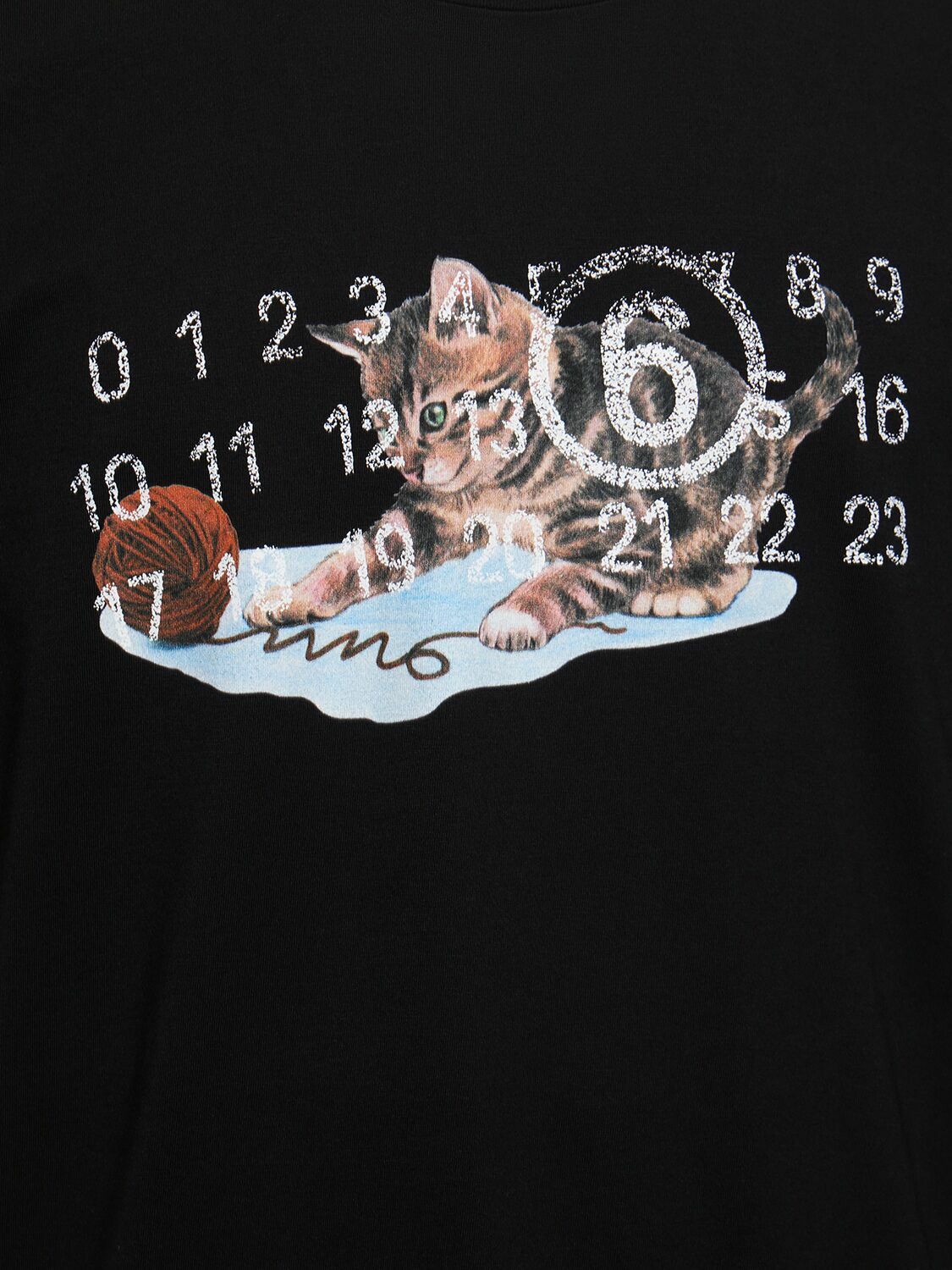 【送料&関税込】MM6 Maison Margiela Jersey T-shirt MM6 MAISON MARGIELA - Logo Print Cotton Jersey T-shirt MM6
