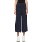 Stella McCartney Navy Wool Deconstructed Trousers