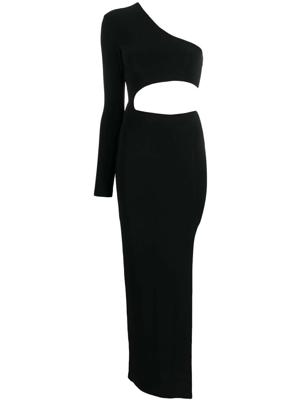NORMA KAMALI - One Sleeve Long Dress Norma Kamali
