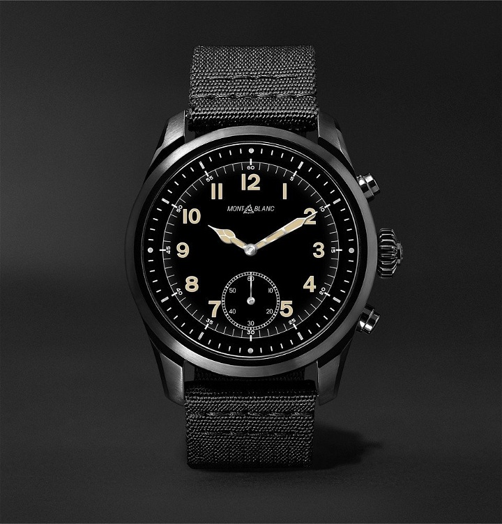 Photo: Montblanc - Summit 42mm Titanium and Rubber Smart Watch - Black