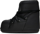 Moon Boot Black Icon Low Rubber Boots