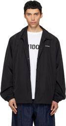 We11done Black Logo Coach Jacket