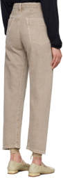 LEMAIRE Beige Twisted Jeans
