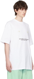 Acne Studios White 'Inflatable Confidence' T-Shirt