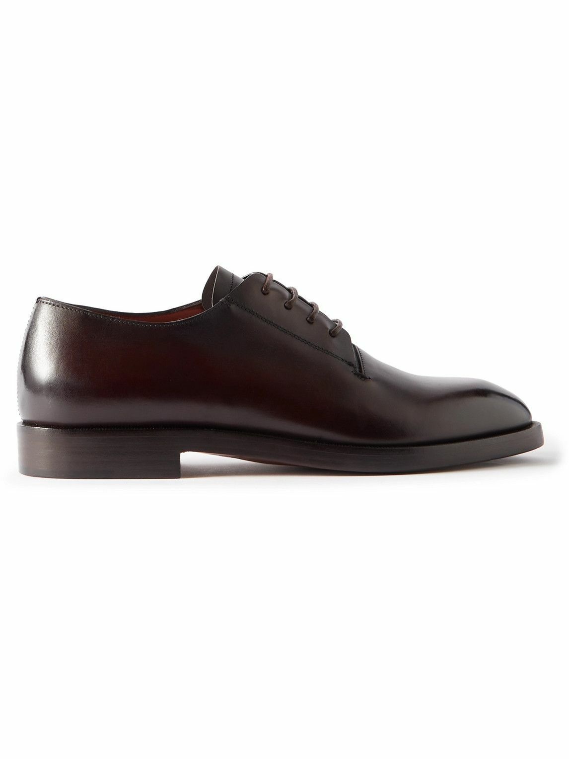 Photo: Zegna - Torino Leather Oxford Shoes - Brown
