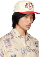 Rhude Off-White & Red Roccia Cigar Cap