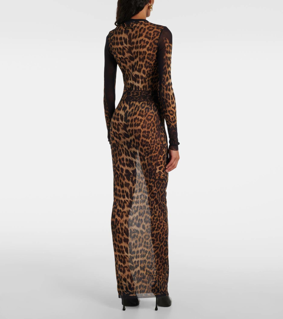 knee length dresses for ladies Jean Paul Gaultier Ecorche Mesh Long Dress – Antidote Fashion and Lifestyle main image 0