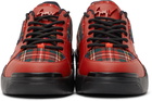 Giuseppe Zanotti Red Check Nevillone Sneakers