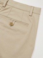 Etro - Straight-Leg Cotton-Blend Twill Trousers - Neutrals